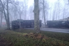 Wypadek TIR Kurczaki DK19 1