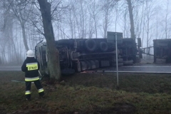 Wypadek TIR Kurczaki DK19 4
