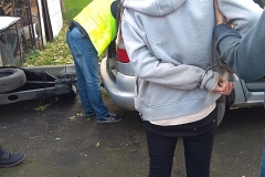Kradzież paliwa z ciężarówek na parkingu A4 9