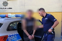 Policja interwencja lubin pijany kierowca 2