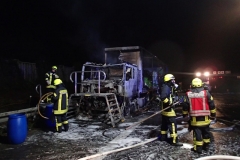 Niemcy – ciężarówka z Polski spłonęła doszczętnie na A7 4