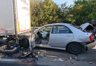 Niemcy – kierowca polskiego dostawczaka z ciężkimi obrażeniami po karambolu na A7 2