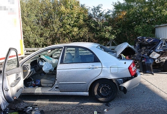 Niemcy – kierowca polskiego dostawczaka z ciężkimi obrażeniami po karambolu na A7 6