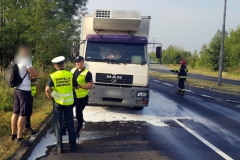ITD pomogło przy płonącej ciężarówce 10