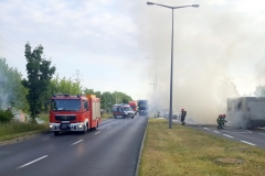 ITD pomogło przy płonącej ciężarówce 3
