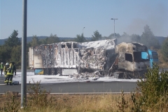 Pożar ciężarówki z Polski 11