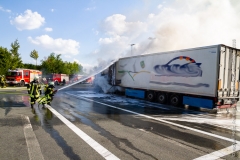 Pożar ciężarówki z Polski 6