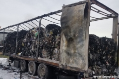 Pożar naczepy autostrada A1 5