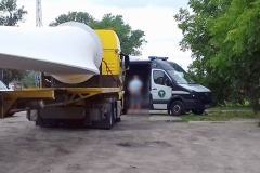 Transport wiatraków bez zezwoleń 4