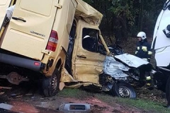 Wypadek Busa i ciężarówki 1