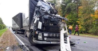 wypadek polskiego kierowcy na Białorusi