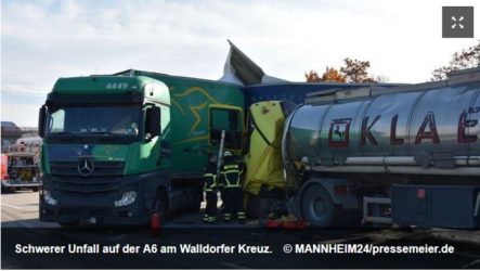 Niemcy Wypadek z udziałem polskiej ciężarówki