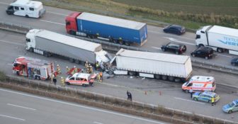 Wypadek polskiego kierowcy Magdeburg