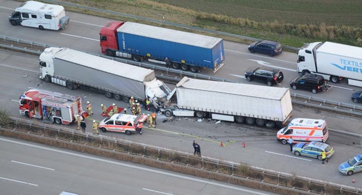 Wypadek polskiego kierowcy Magdeburg