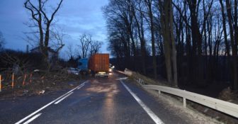 Uderzył ciężarówką w drzewo, zmarł w szpialu 1