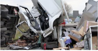 Wypadek Niemcy A38 Polska Ciężarówka