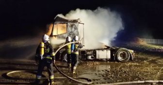 Pożar Ciągnik Siodłowy Barlinek