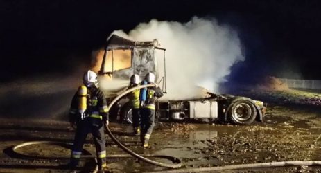Pożar Ciągnik Siodłowy Barlinek