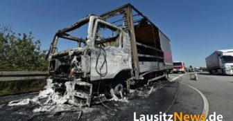 A4 Niemcy Spłonęła Polska Ciężarówka
