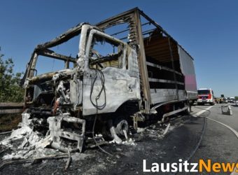 A4 Niemcy Spłonęła Polska Ciężarówka