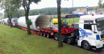 Transport wiatraków bez zezwoleń
