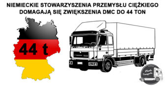 NIEMIECKIE STOWARZYSZENIA PRZEMYSŁU CIĘŻKIEGO DOMAGAJĄ SIĘ ZWIĘKSZENIA DMC DO 44 TON