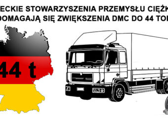 NIEMIECKIE STOWARZYSZENIA PRZEMYSŁU CIĘŻKIEGO DOMAGAJĄ SIĘ ZWIĘKSZENIA DMC DO 44 TON