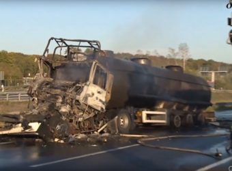 Niemcy – cysterna z Polski spłonęła na A2 - kierowca poniósł śmierć na miejscu