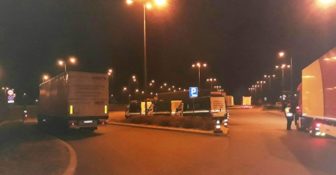 WITD – nocne kontrole na A1 wszyscy kierowcy byli trzeźwi - wykryto naruszenia czasu pracy