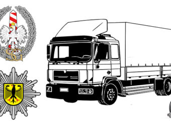 Sukces Polizei i Polskiej Straży Granicznej – odnaleziono skradzioną ciężarówkę